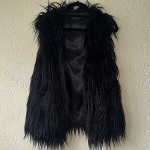 Foxiedox Black Faux Fur Teddy Jacket